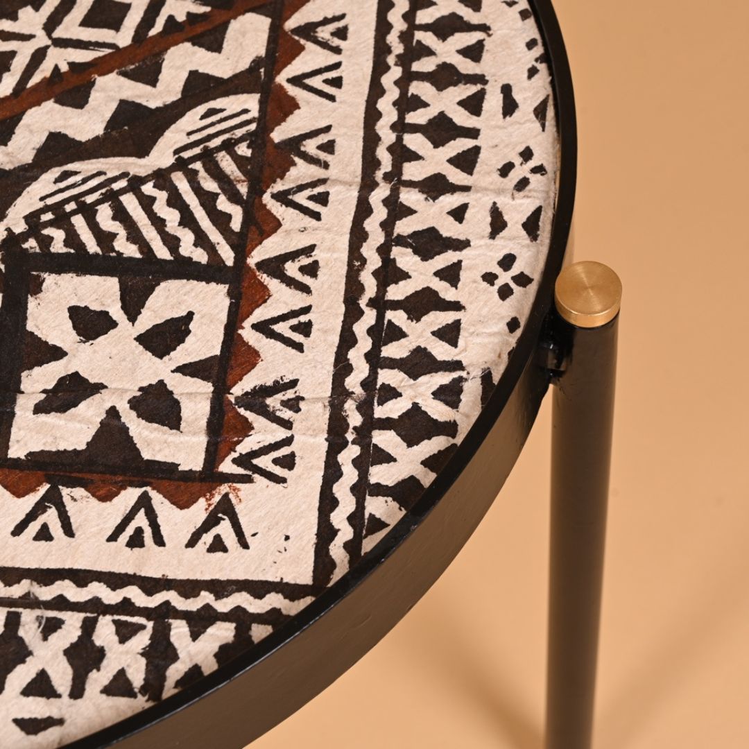 Fijian Tribal Bark-Cloth Coffee table