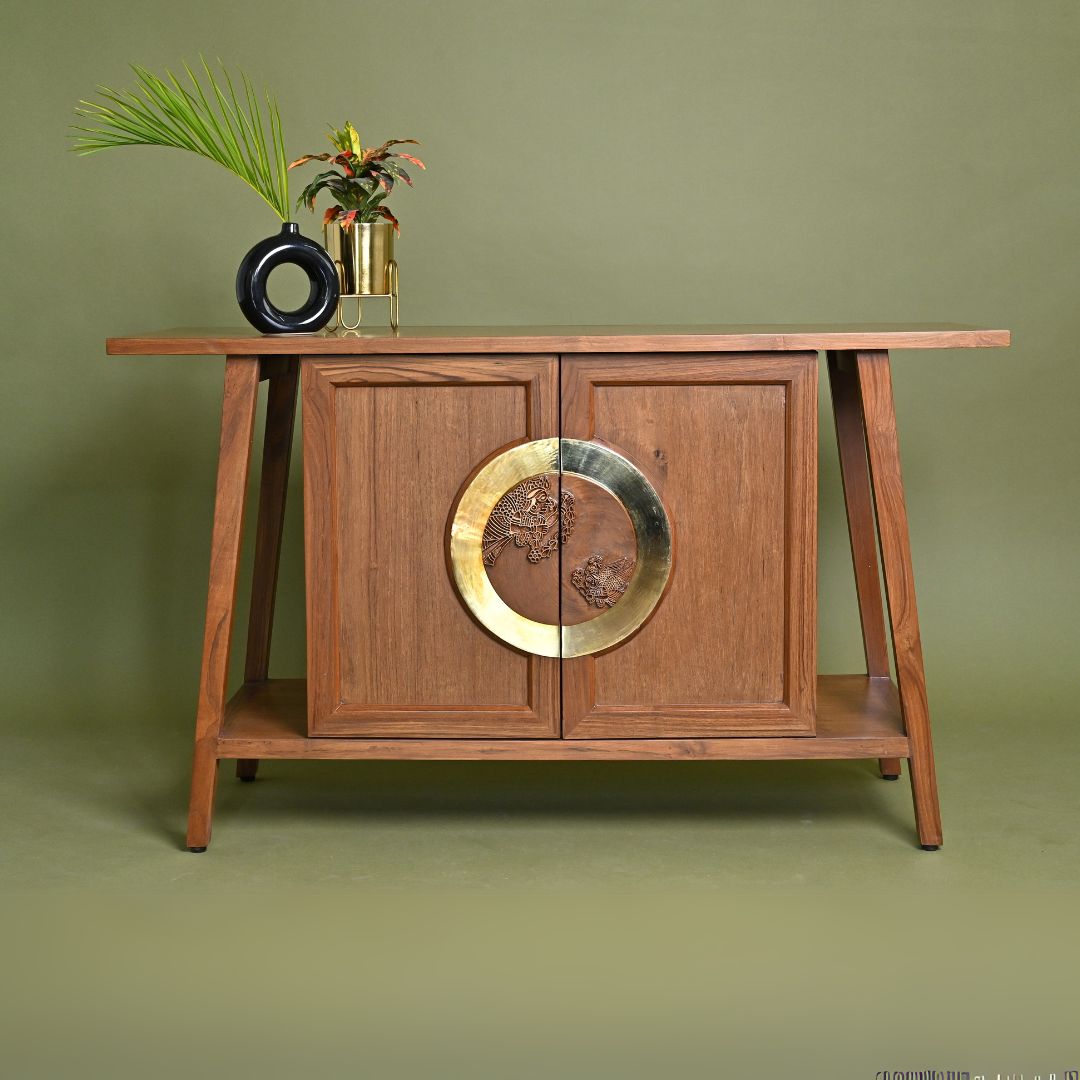 Deity teakwood block Console