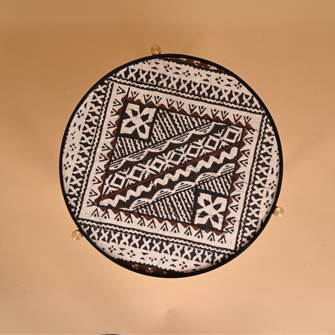 Fijian Tribal Bark-Cloth Coffee table