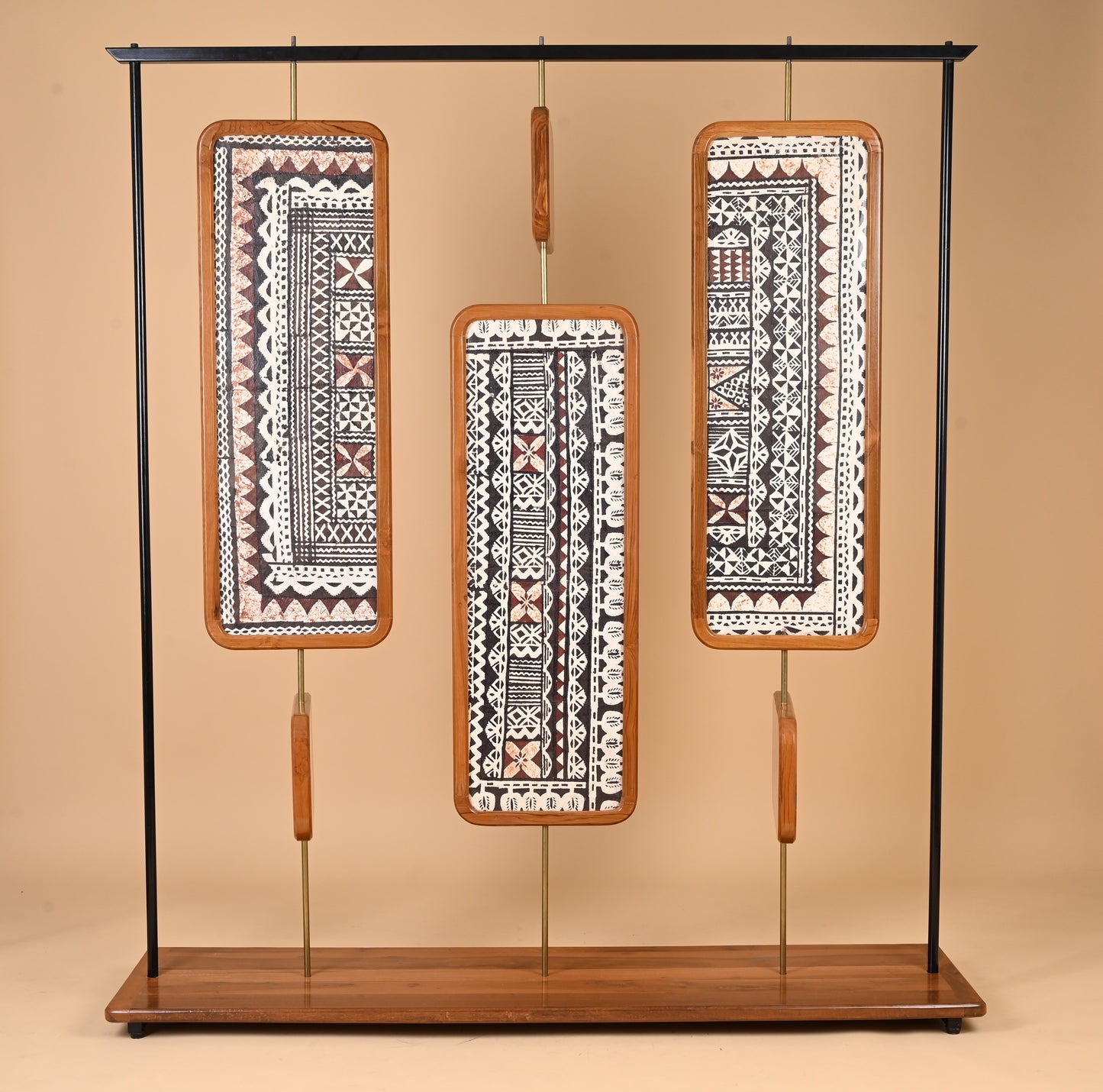 Fijian Tribal Bark-Cloth Room Divider