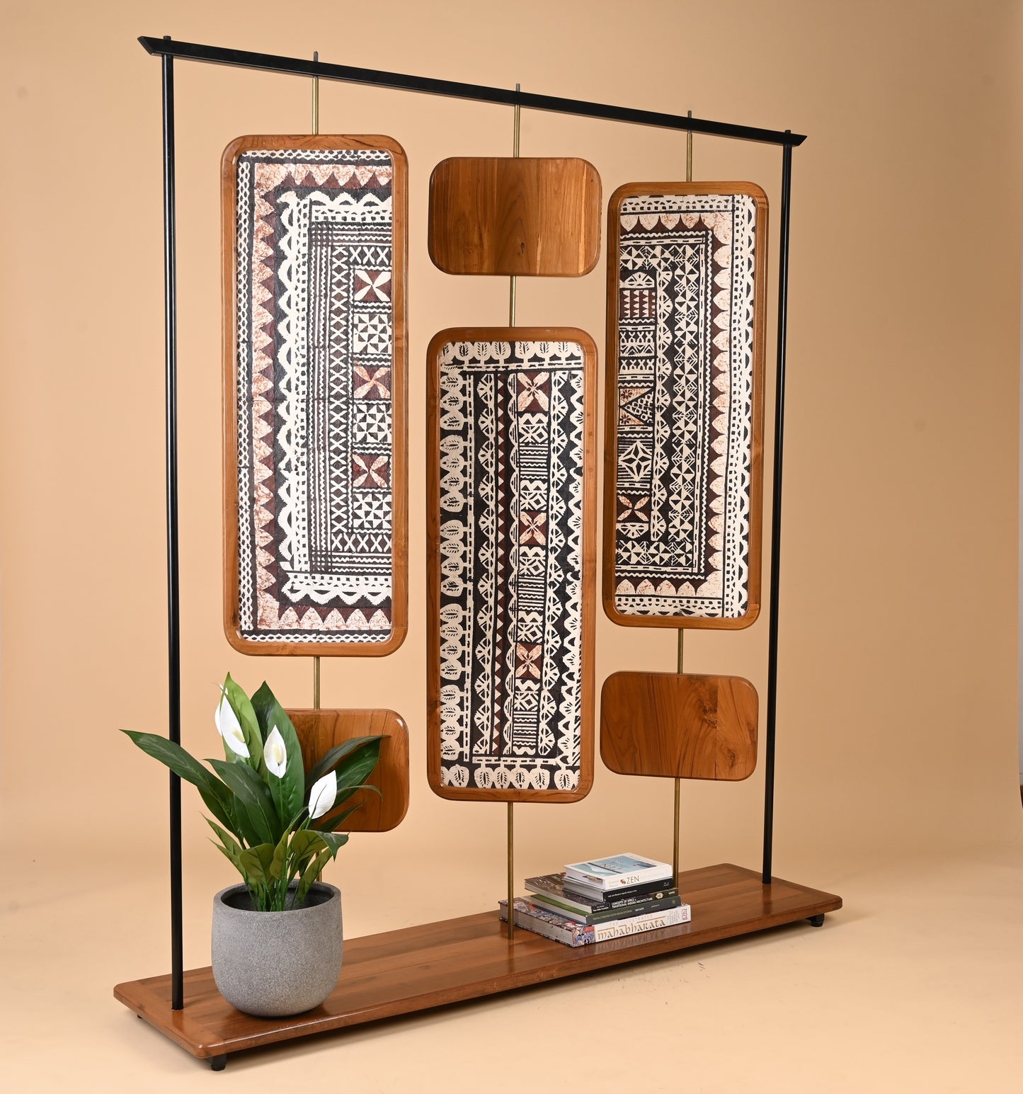 Fijian Tribal Bark-Cloth Room Divider