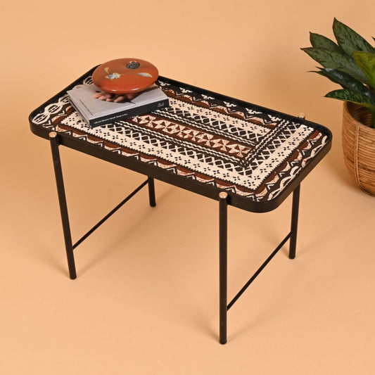 Fijian Tribal Bark-Cloth Rectangle table